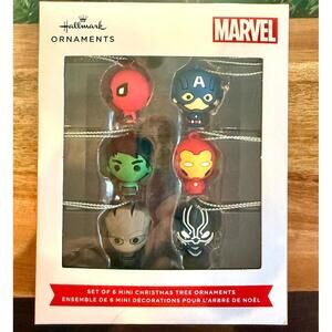 Marvel Hallmark 6 Mini Ornaments NIB